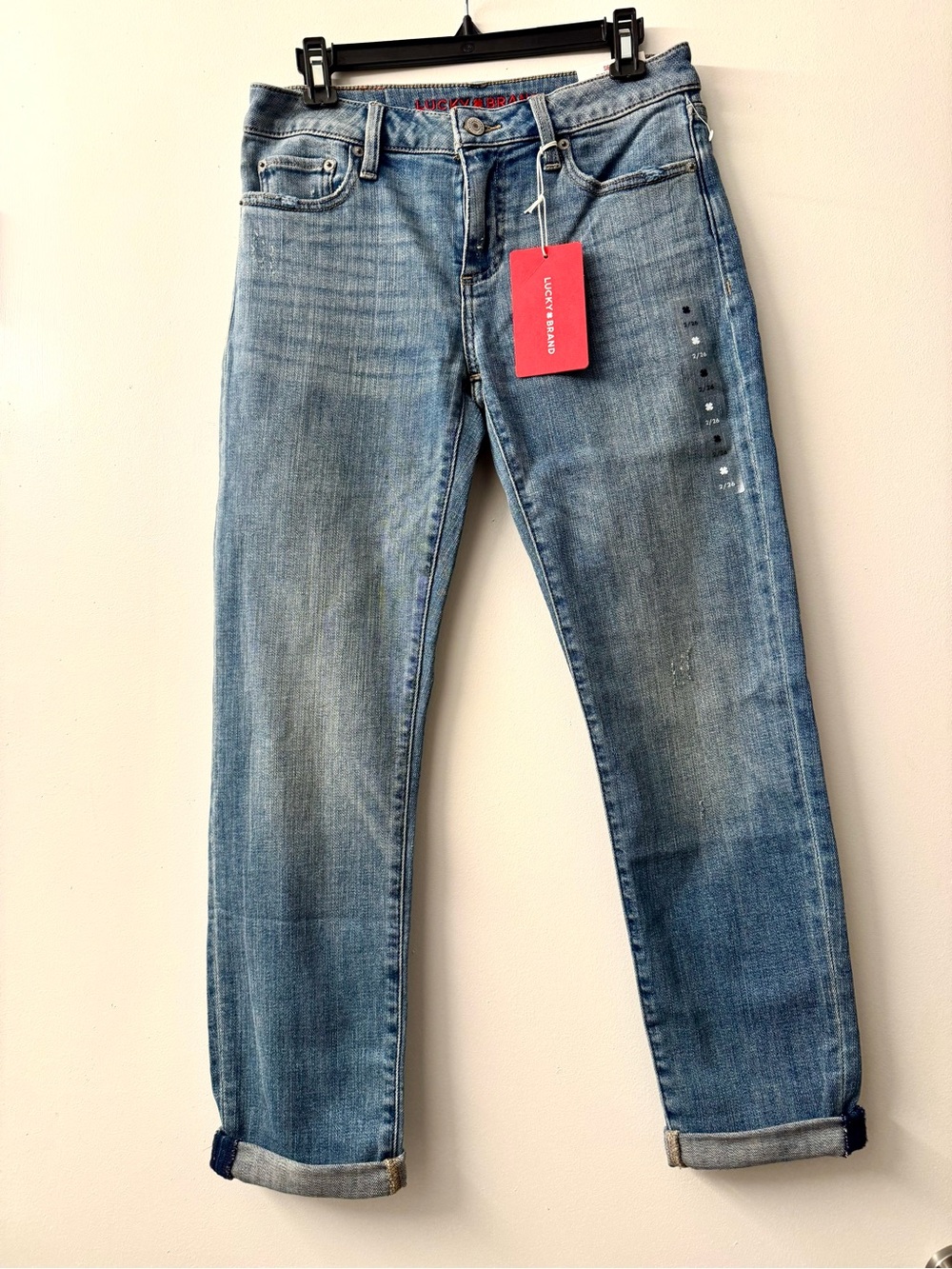 Lucky Brand Women’s Medium Blue Slim Boyfriend Jeans